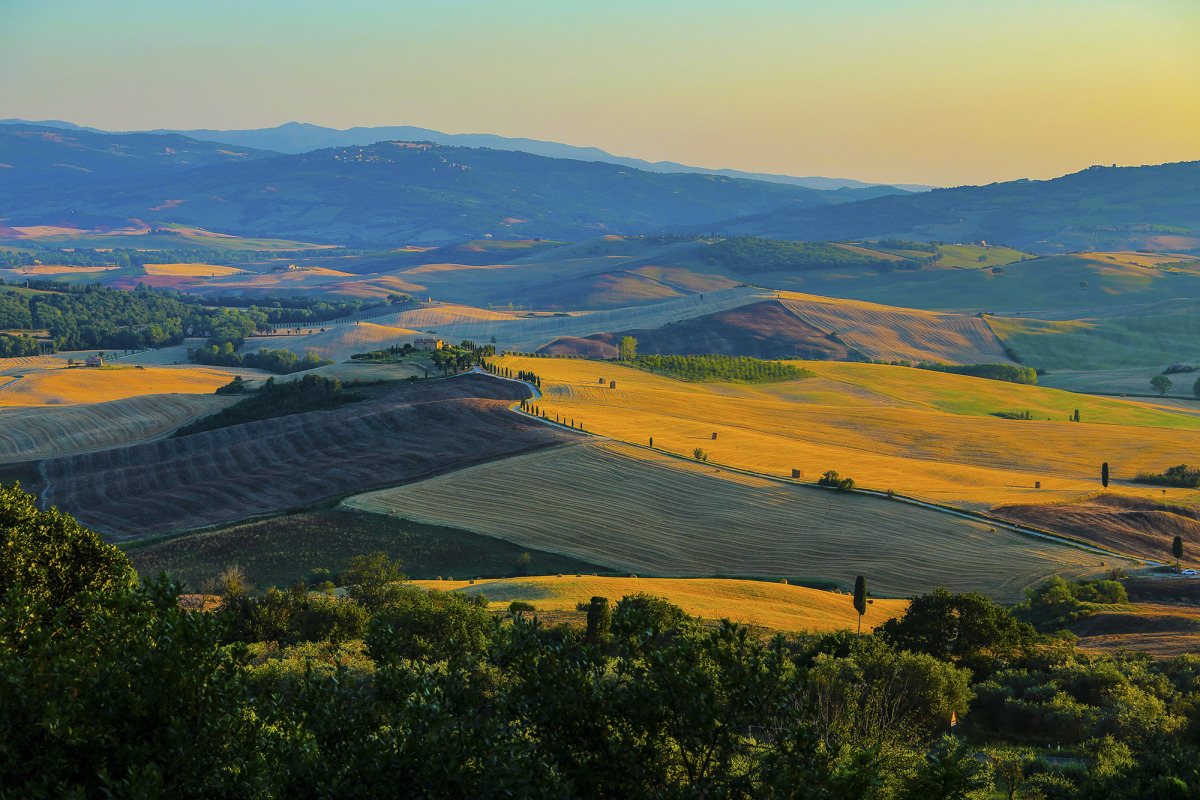 Cánh đồng tại Tuscany